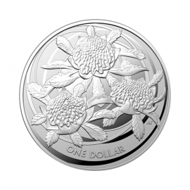 1 oz (31.10 g) sidabrinė moneta Wildflowers of Australia - Waratah, Australija 2022