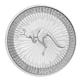 25 vnt. x 1 oz sidabrinų monetų Kengūra, Australija 2022 (tūba)