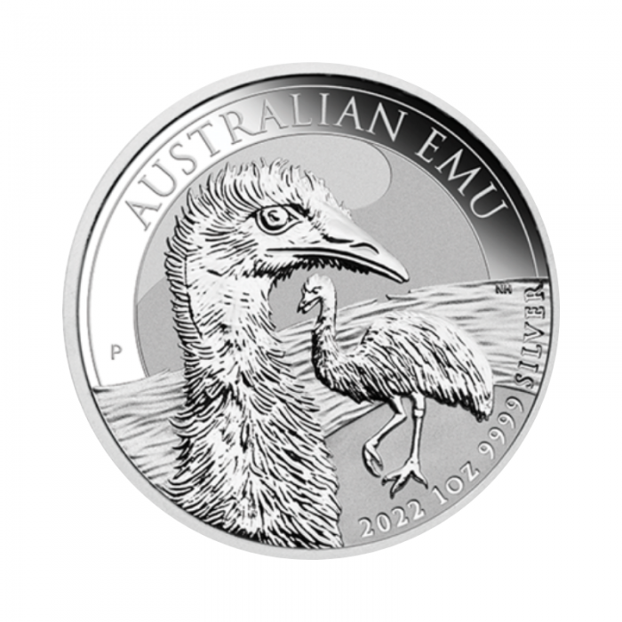 1 oz (31.10 g) sidabrinė moneta Australijos Emu, Australija 2022