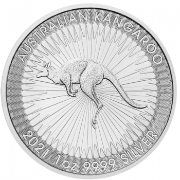 1 oz sidabrinė moneta Kengūra, Australija 2021