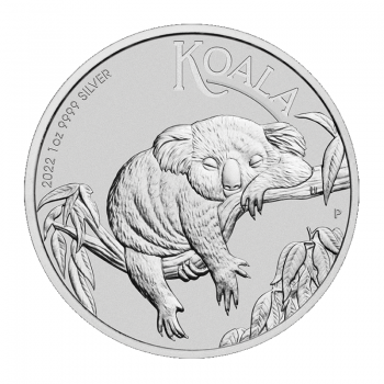1 oz sidabrinė moneta Koala, Australija 2022