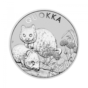 1 oz sidabrinė moneta Quokka, Australija 2022