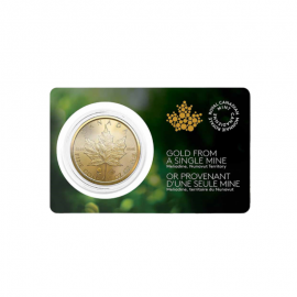 1 oz (31.10 g) gold coin Maple Leaf in coincard, Canada 2022