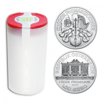 1 oz sidabrinių monetų Vienos Filharmonija, Austrija 2023 (Tūba)