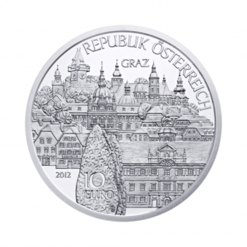 10 eurų Sidabrinė moneta Steiermark, Special Uncirculated, Austrija 2012