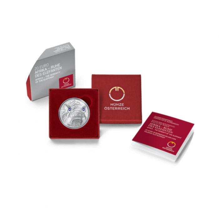 20 Euro Silver coin SERENITY OF THE ELEPHANT, Austria 2022