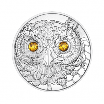 20 Eurų sidabrinė moneta Pelėdos išmintys, Austrija 2021