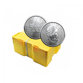 1 oz sidabrinių monetų Klevo lapas, Kanada 2023 (Monster box)