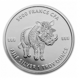 1 oz sidabrinė moneta Mandala Afrikinis Karpuotis, Čadas 2021 