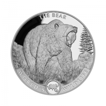 1 oz (31.10 g) sidabrinė moneta The Bear, Kongo Respublika 2022