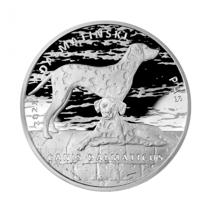 1 oz (31.10 g) silver coin Dalmatin dog, Croatia 2021