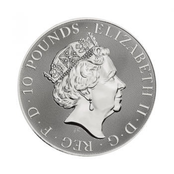 10 oz (311 g) sidabrinė moneta Yale of Beaufort, Tudor, D. Britanija 2023