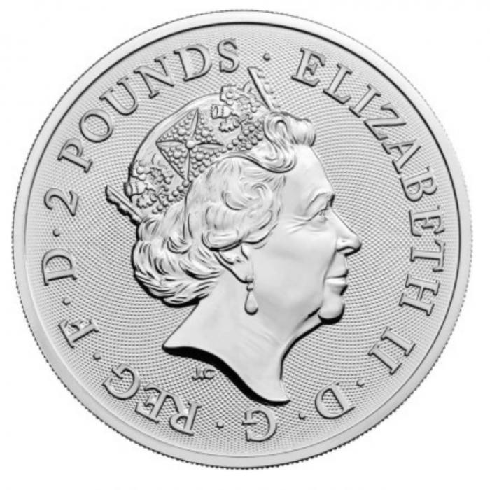 1 oz (31.10 g) sidabrinė moneta Maid Marian, D. Britanija 2022