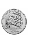 1 oz (31.10 g) sidabrinė moneta burlaivis The Cutty Sark, D. Britanija 2021