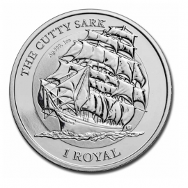 1 oz sidabrinė moneta burlaivis The Cutty Sark, D. Britanija 2021
