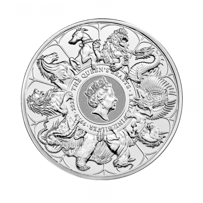 1 kg silver coin The Queen's Beasts - Completer, Great Britain 2021