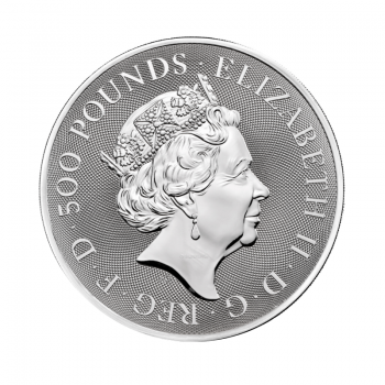 1 kg sidabrinė moneta Queen's Beasts, Completer, D. Britanija 2021