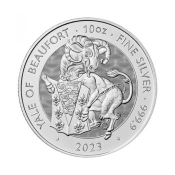 10 oz (311 g) sidabrinė moneta Yale of Beaufort, Tudor, D. Britanija 2023