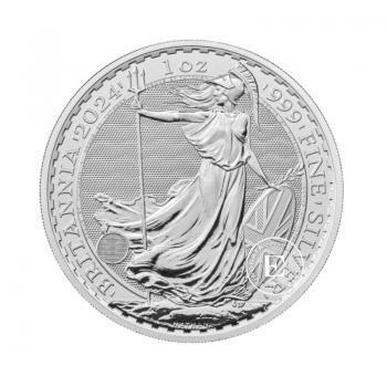 25 pcs x 1 oz silver coin Britannia King Charles III, Great Britain 2024