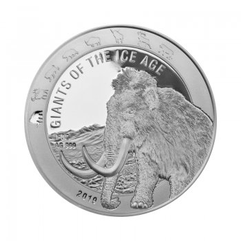 7 sidabrinės monetos iš serijos Giants of the Ice Age, Ganos Respublika