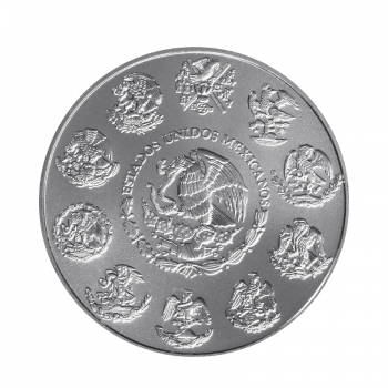 1 oz (31.10 g) sidabrinė moneta Laisvės angelas, Meksika 2014