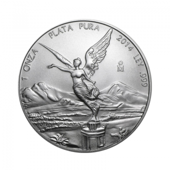 1 oz (31.10 g) sidabrinė moneta Laisvės angelas, Meksika 2014