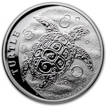 1 oz sidabrinė moneta Jūrinis vėžlys, Niujė 2021