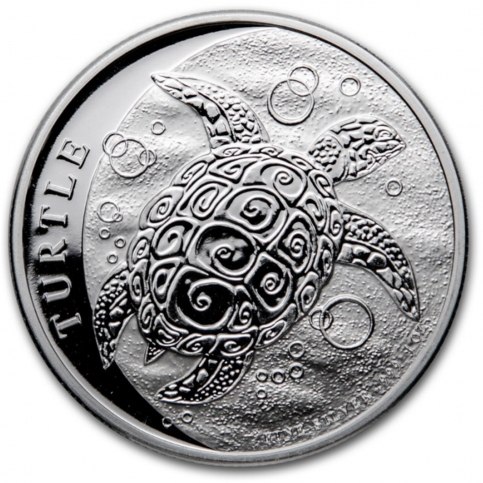 1 oz (31.10 g) silver coin Hawksbill Turtle, Niue 2021