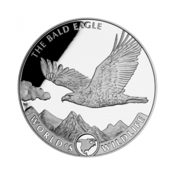 1 oz (31.10 g) sidabrinė moneta The Bald Eagle, Kongo Respublika 2021