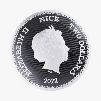 1 oz (31.10 g) sidabrinė moneta Calico Jack, Niujė 2022