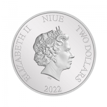 5 oz sidabrinė moneta Jūrinis vėžlys, Niujė 2022