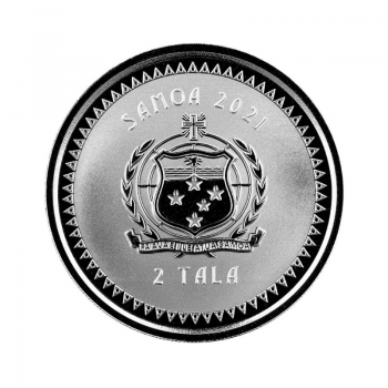 1 oz (31.10 g) sidabrinė moneta Ramiojo vandenyno undinė, Samoa 2021