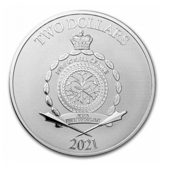 1 oz sidabrinė moneta Šrekas, Niujė 2021