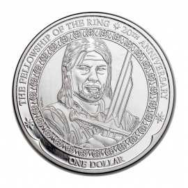 1 oz (31.10 g) sidabrinė moneta Bohimir, Žiedų valdovas, Naujoji Zelandija 2021