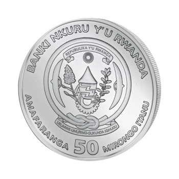 1 oz sidabrinė moneta Pelikanas, Ruanda 2022
