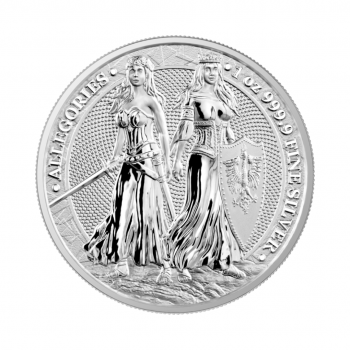 1 oz (31.10 g) sidabrinė moneta Alegorija - Lenkija ir Vokietija, Lenkija 2022