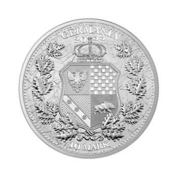 2 oz (62.20 g) sidabrinė moneta Alegorija - Lenkija ir Vokietija, Lenkija 2022
