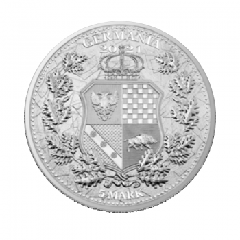 1 oz (31.10 g) sidabrinė moneta Alegorija - Austrija ir Vokietija, Lenkija 2021
