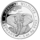 1 oz (31.10 g) sidabrinė moneta Dramblys, Somalis 2021