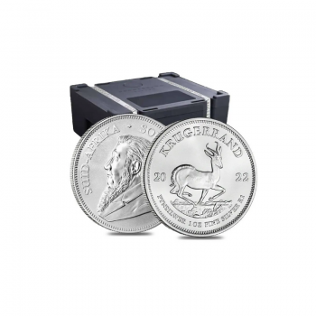 Monster box 500 vnt. x 1 oz sidabrinų monetų Krugerrand, Pietų Afrikos Respublika 2022