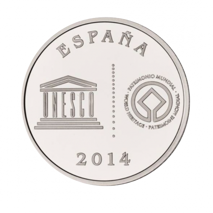 5 eurų sidabrinė moneta Kaseresas, Ispanija 2014