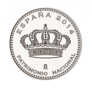 5 eurų sidabrinė moneta Santa Clara vienuolynas, Ispanija 2014