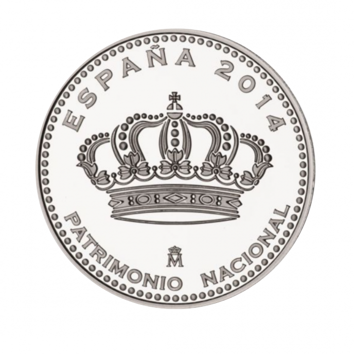 5 eur silver coin Convent of Santa Clara, Spain 2014