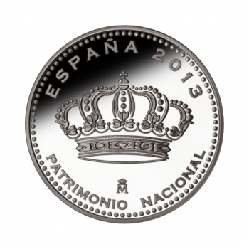 5 eurų sidabrinė moneta El Eskorialis, Ispanija 2013