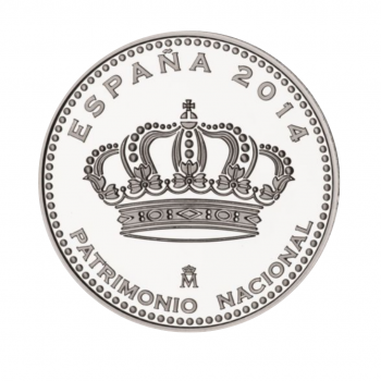 5 eurų sidabrinė moneta Justės vienuolynas, Ispanija 2014