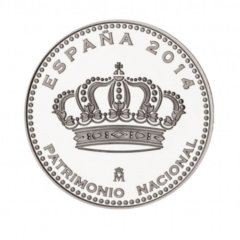 5 eur silver coin Royal site of Aranjuez, Spain 2014