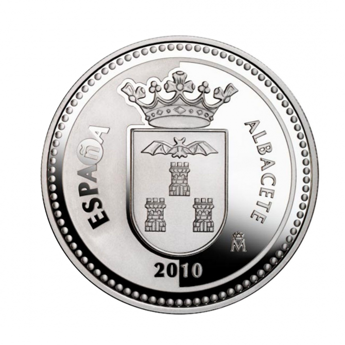 5 eur silver coin Albacete, Spain 2010