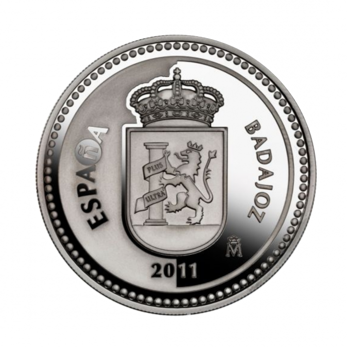 5 eur silver coin Badajoz, Spain 2011
