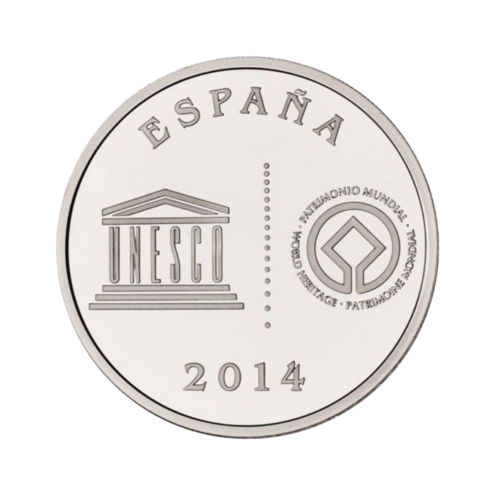5 eurų sidabrinė moneta Baeza, Ispanija 2014