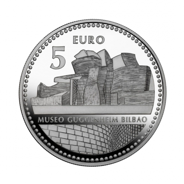 5 eur silver coin Bilbao, Spain 2011